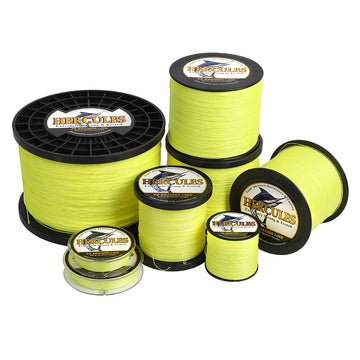 1000M 1094Yds Fluo Yellow 10lb-300lb HERCULES PE Braided Fishing Line 8 Strands